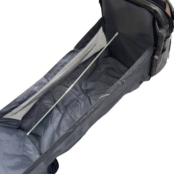 Kaiser Permanente Gray Backpack Diaper Bag W/ Changing Compartment & Pockets - Picture 12 of 13